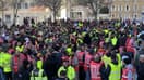 Plusieurs centaines de personnes se sont rassemblées devant le Conseil départemental, à Marseille.