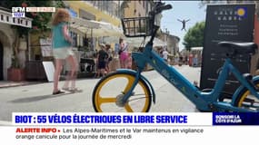 Biot: 55 vélos électriques en libre service