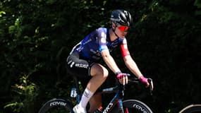 Marie Le Net lors des championnats de France de cyclisme, le 28 juin 2025.