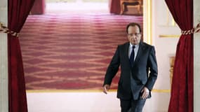 Le président de la République François Hollande, lors de sa grande conférence de presse de mai 2013