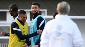 Olvieir Giroud et Kylian Mbappé, le 22 mars 2022