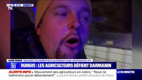 José Pérez (coprésident de la Coordination rurale 47) annonce que son convoi va "plier bagage" ce jeudi dès la levée des gardes à vue des membres de son syndicat et rentrer dans le Lot-et-Garonne