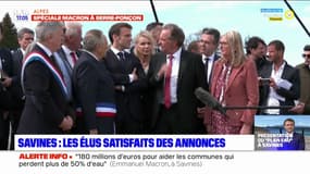 Savines: les élus satisfaits du plan eau d'Emmanuel Macron