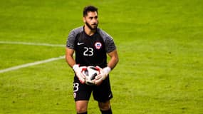 Johnny Herrera lors de Chili-Suède, le 24 mars 2018