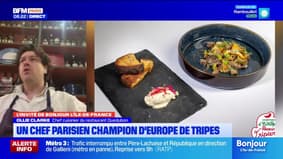 Ollie Clarke, le chef cuisinier du restaurant Quedubon, est champion d'Europe de tripes