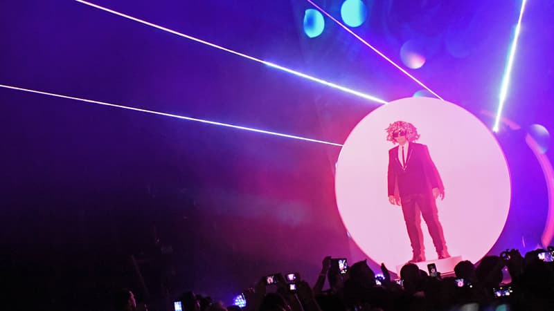 Les Pet Shop Boys lors de leur concert au Madison Square Garden à New York en 2016