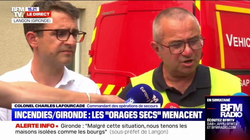 Incendies en Gironde: l'inquiétude autour des 
