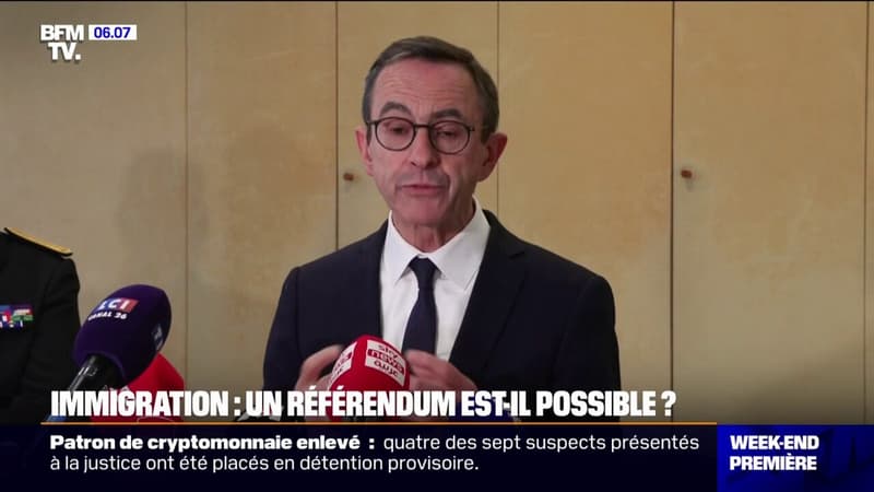 Immigration: Bruno Retailleau favorable à un referendum sur l'immigration