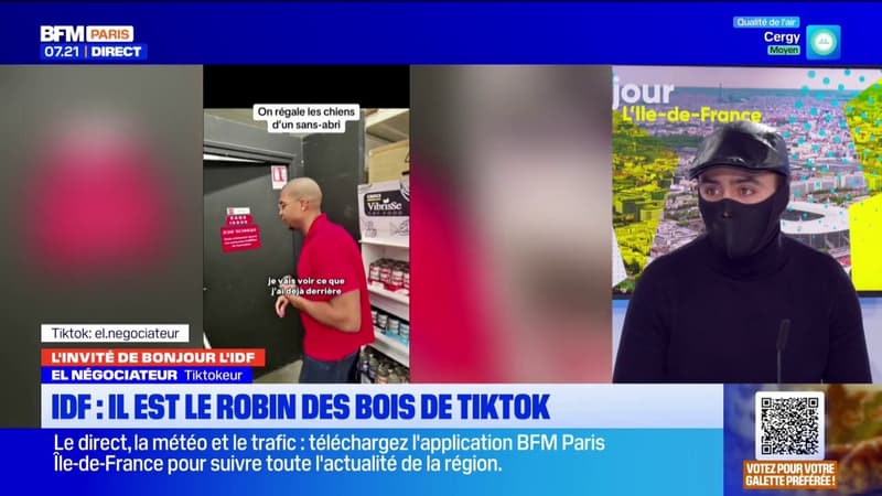 Île-de-France: qui est El Négociateur, ce "Robin des Bois" de Tiktok?