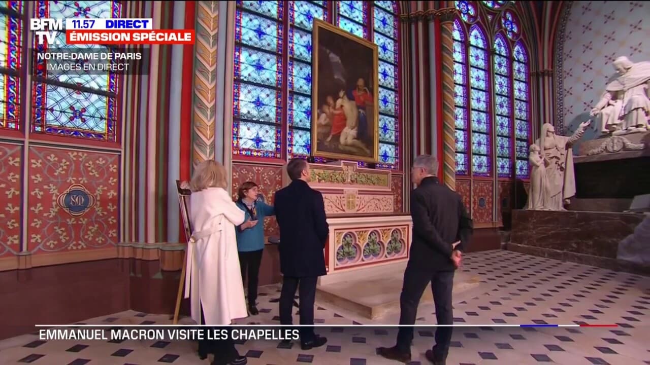 Notre Dame Les Peintures Murales De La Chapelle Saint Marcel Nettoy Es Pendant Le Chantier