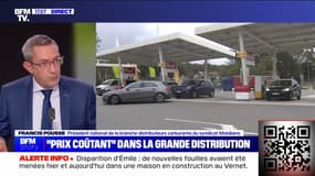 Plafonnement du prix des carburants: "Si on atteint les 130 dollars le baril, le seul qui pourra suivre les 1,99 euro [le litre] sera Total", pour Francis Pousse (Mobilians)