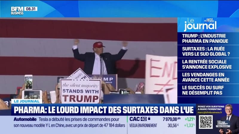 Pharmaceutique: l'Union Européenne subit le lourd impact des surtaxes de Donald Trump