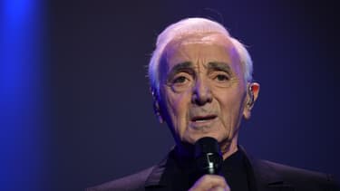 Le chanteur Charles Aznavour.