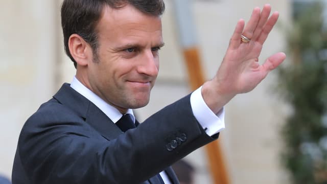 Emmanuel Macron à l'Élysée le 12 avril 2019.