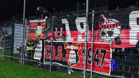 Les supporteurs niçois à Clermont, le 27 octobre 2023