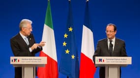 François Hollande et Mario Monti, réunis lundi à Lyon avec une partie de leur gouvernement pour le XXXe sommet franco-italien, ont relancé le projet de ligne ferroviaire transalpine Lyon-Turin, programme pharaonique et controversé de 25 milliards d'euros