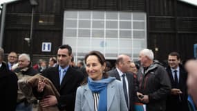 Ségolène Royal arrivait de Saint-Nazaire pour se rendre au salon Polluec à Lyon.