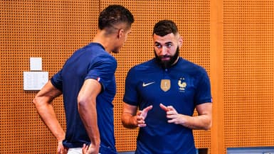 Raphaël Varane et Karim Benzema