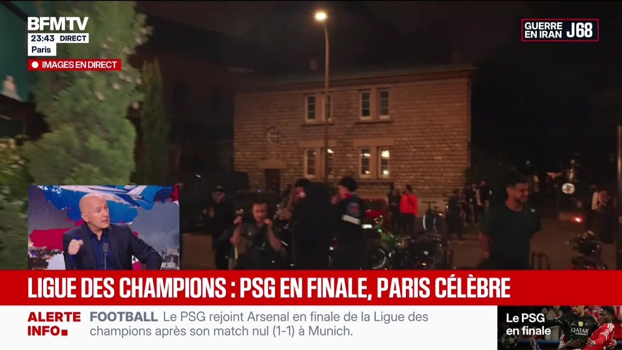 Ligue des champions : PSG en finale, Paris célèbre - 06/05