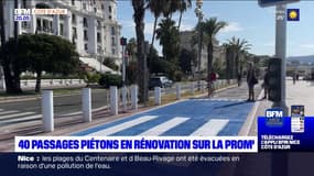 Nice: nouvelles signalisations sur la piste cyclable de la Promenade des Anglais