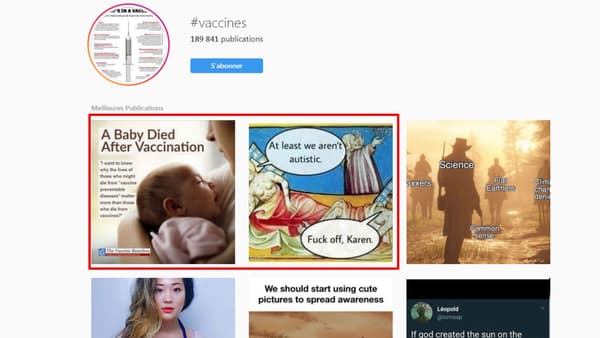 Instagram vaccins