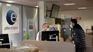 Agence Pôle emploi à Marseille, le 14 décembre 2020