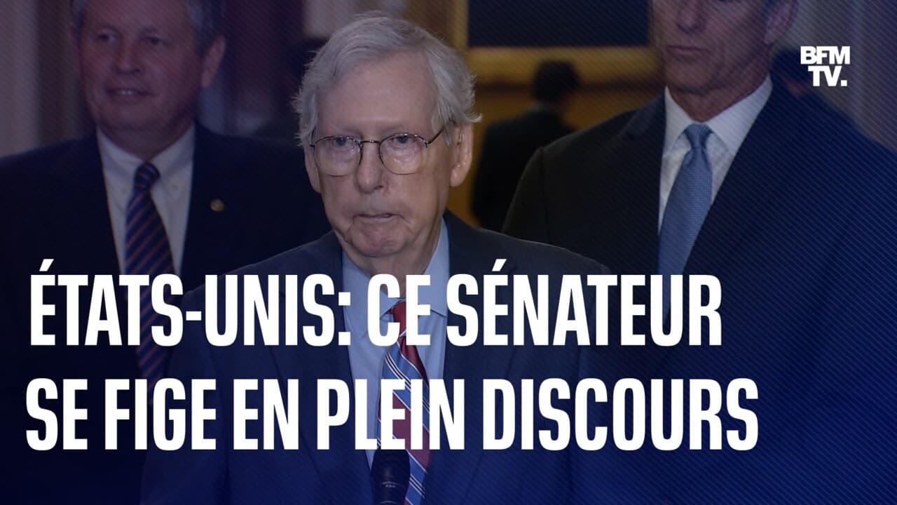 Aux ÉtatsUnis, le chef des sénateurs républicains se fige en plein
