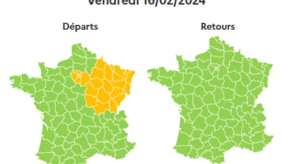 Bison Futé prévoit une circulation difficile en particulier en Ile-de-France et dans le Grand Est dans le sens des départs.