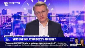 Inflation: "Le pronostic est entre 23 et 25% sur l'alimentaire et la droguerie-parfumerie-hygiène d'ici la fin du mois de juin" estime Dominique Schelcher (Système U) 