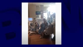 Grover Wilhelmsen a voulu remercier les soignants de l'hôpital MCKay-Dee d'Ogden, dans l'Utah, en jouant du violon