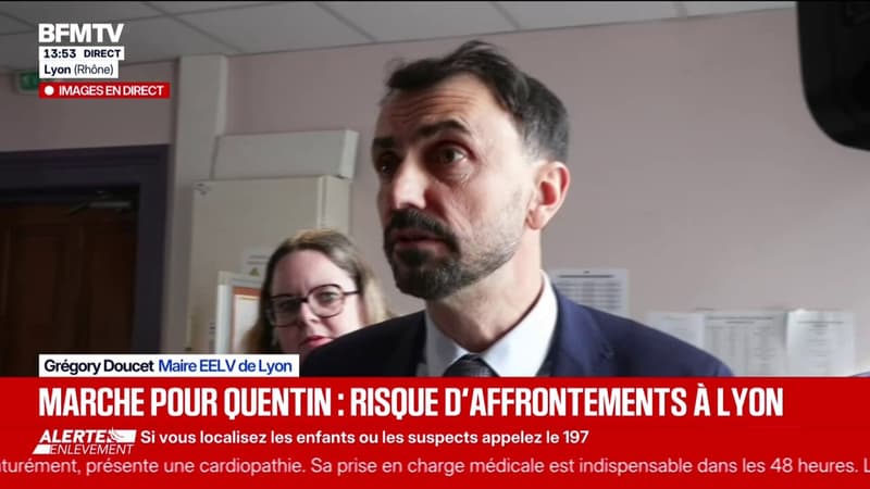 Marche pour Quentin: "Un jour de très grande vigilance", déclare Grégory Doucet, maire EELV de Lyon