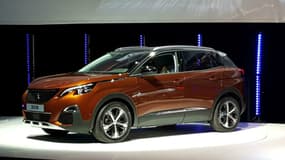 Le nouveau Peugeot 3008 lancé en 2016, une des stars des ventes actuellement.