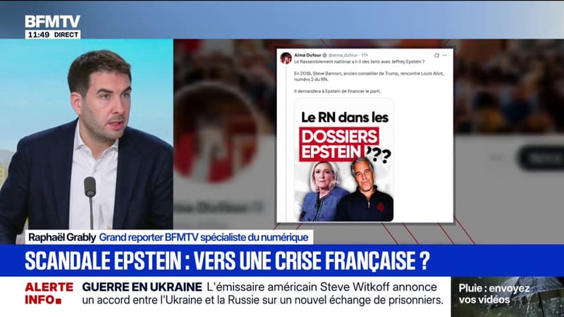RN, Emmanuel Macron...quand LFI suggère des liens entre ses opposants et Jeffrey Epstein