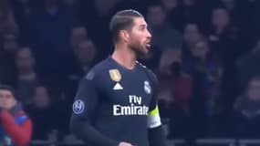 Sergio Ramos, contre l'Ajax Amsterdam