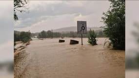 Orages et inondations dans le Lot, le 14 août 2023. 