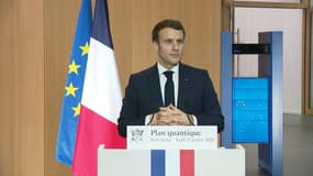 Emmanuel Macron à Saclay, le 21 janvier 2021.