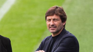 Leonardo pendant un entraînement du PSG en 2021
