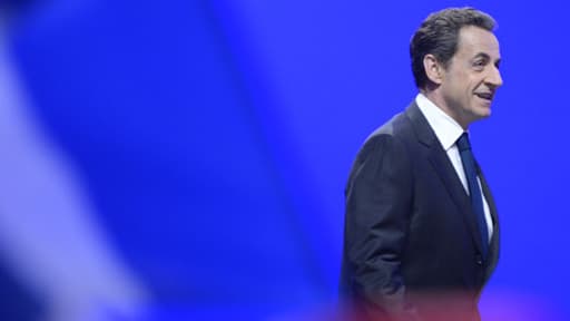 Nicolas Sarkozy lors de ses adieux à la vie politique, le 6 mai 2012.