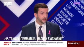 "Je suis sûr que c'est Emmanuel Macron qui a demandé à Sébastien Lecornu de démissionner", déclare Jean-Philippe Tanguy (RN)
