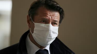 Le maire LR de Nice Christian Estrosi, le 28 avril 2020 à Nice