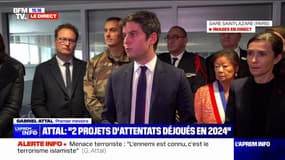 Gabriel Attal: "Deux projets d'attentats ont été déjoués" depuis janvier 2024