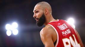 Evan Fournier lors du match d'Euroligue entre l'Olympiacos et Baskonia - le 21/11/2024