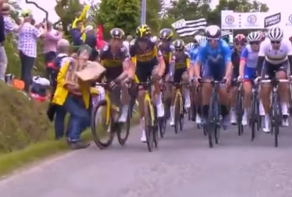 La chute sur le Tour de France