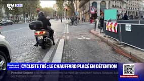 Mort d'un cycliste à Paris: le chauffard mis en examen pour meurtre et placé en détention
