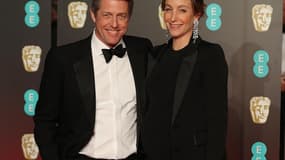 Hugh Grant et sa compagne Anna Eberstein.