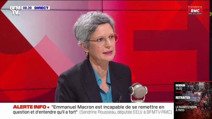 Sandrine Rousseau: "Le gouvernement fuit la démocratie avec le 49.3"