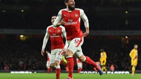 Après son doublé à Stoke City, Olivier Giroud en est à 12 buts en Premier League cette saison.
