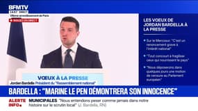 "Nous abordons ce procès avec beaucoup de combativité", déclare Jordan Bardella, qui assure se mobiliser "pour démontrer la totale innocence du RN"
