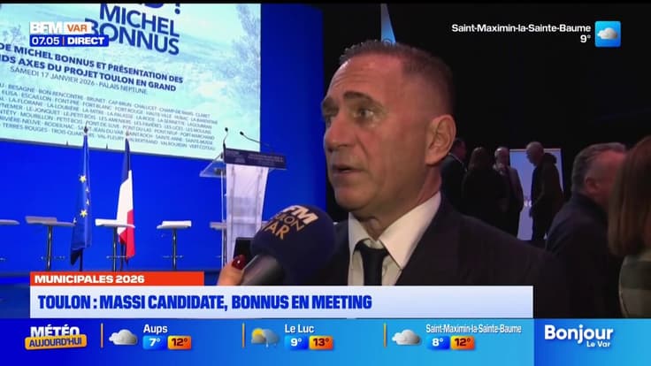 Municipales 2026/Toulon : Massi candidate, Bonnus en meeting