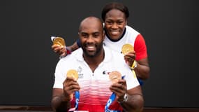 Clarisse Agbégnénou et Teddy Riner